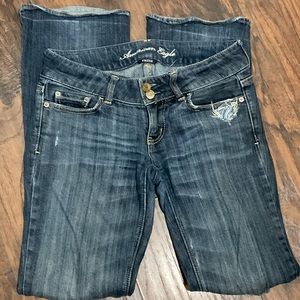 American Eagle Women Distress Jean Pant, Artist, Sz: 2.